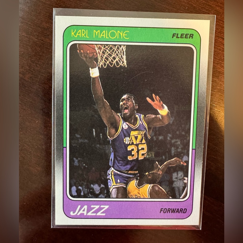 1988 Fleer Karl Malone #114 Utah Jazz